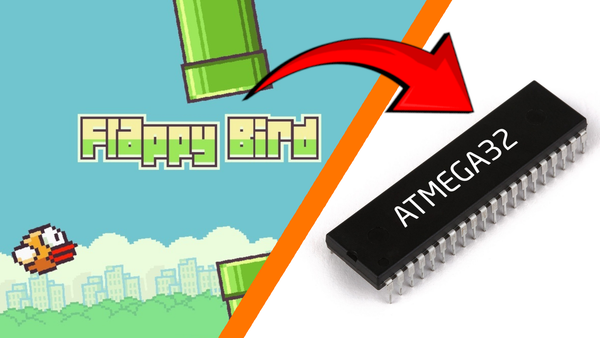 Building Flappy Bird on a BARE ATmega32 Microchip (No Arduino!)